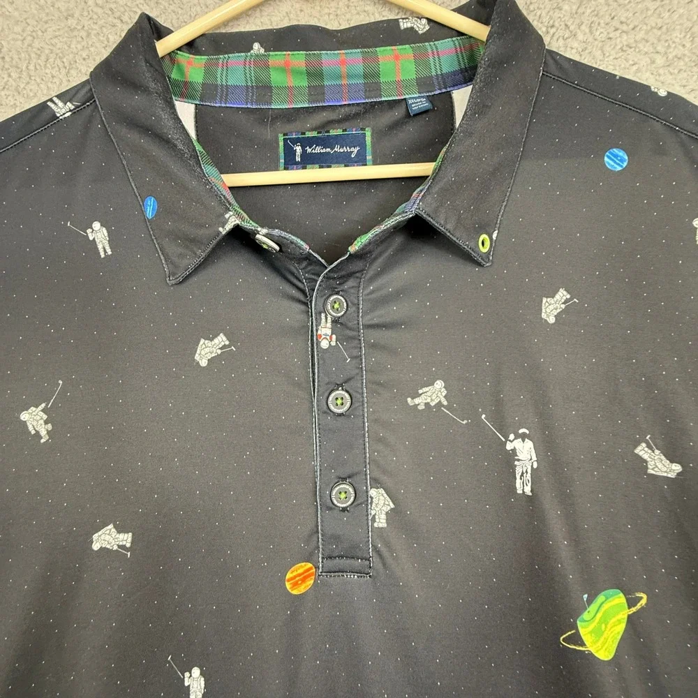 William Murray Lot of Three Golf Polo Mens XX-Large Green Floral Shirt Button Up - Picture 13 of 16